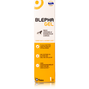 Blephagel anbefales til at behandle blefaritis, MGD og øjenvippehygiejne. En kølende og vandbaseret rensegel til følsomme øjenlåg.