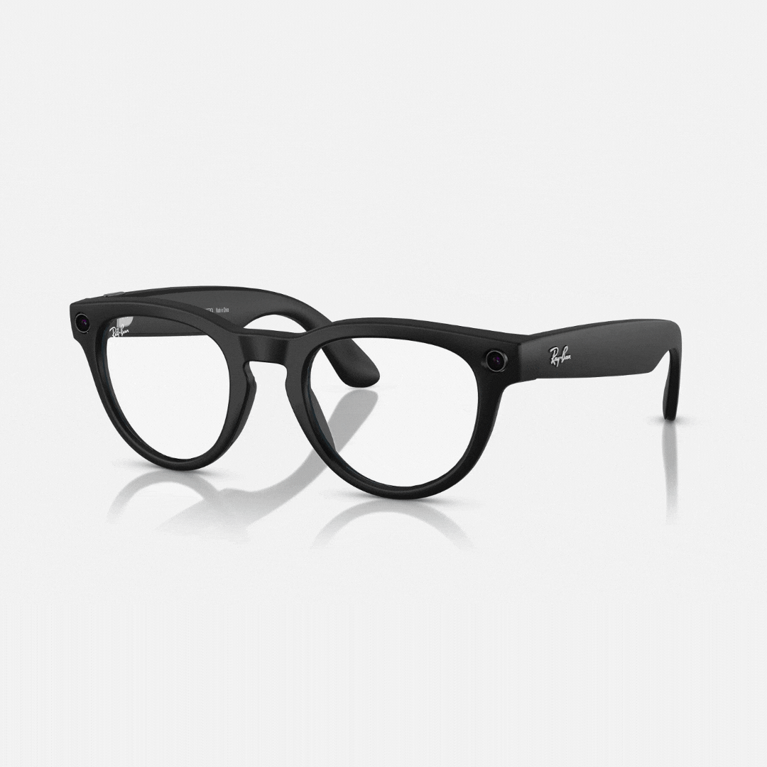 Headliner matte black transitions gray - Meta Rayban Smartbriller